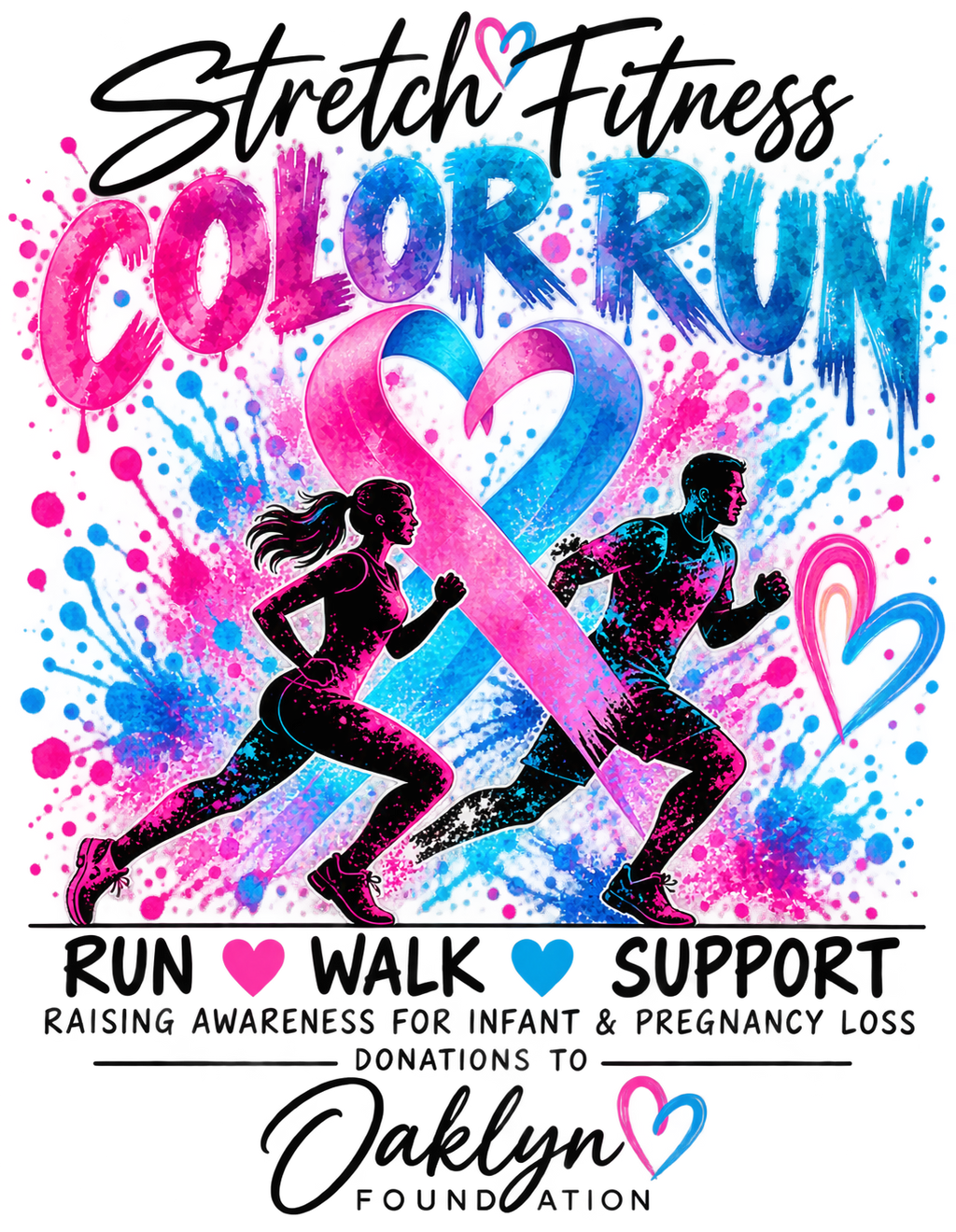 Stretch Fitness Color Run Infant and Child Loss T-Shirts!