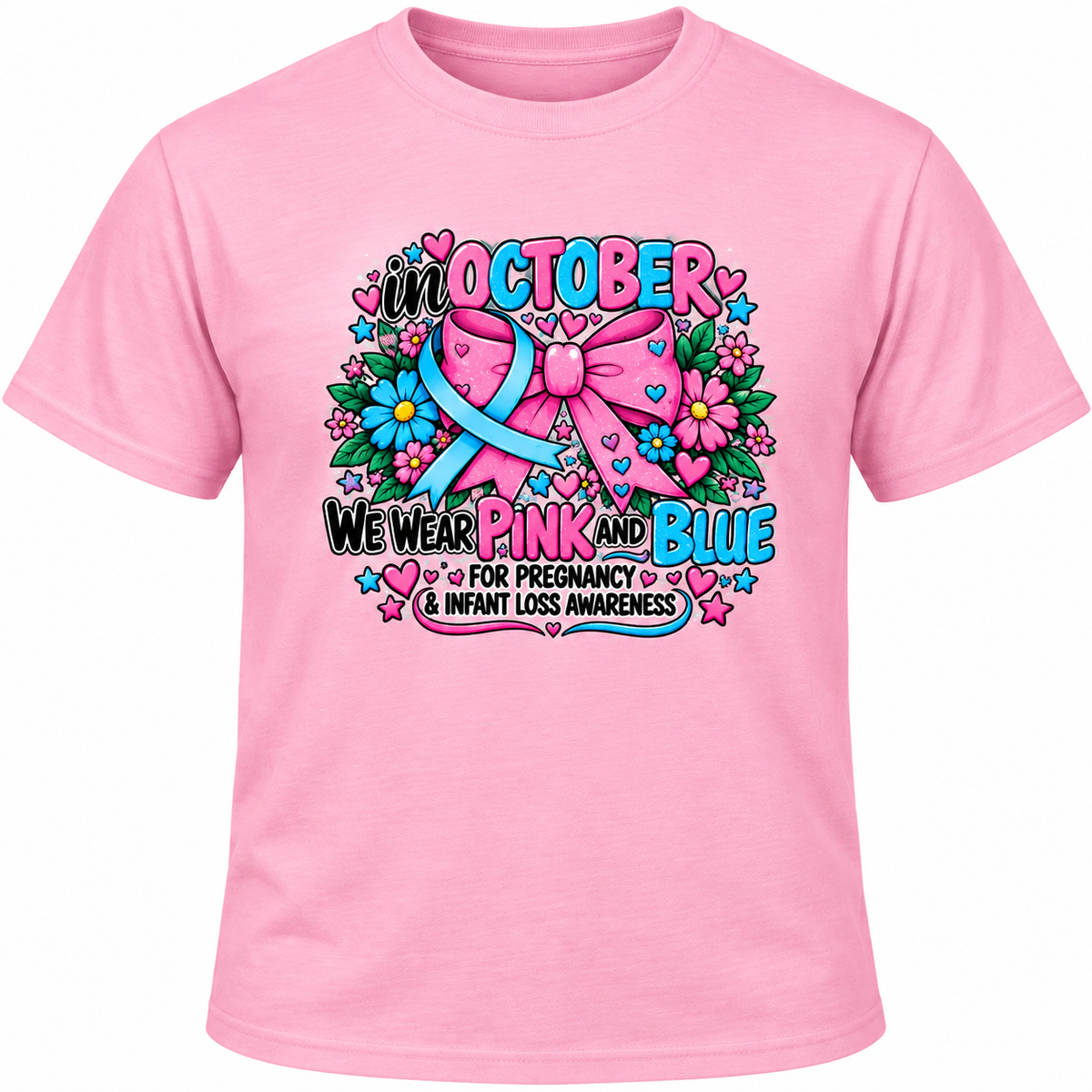 October Wear Pink and Blue Child/Infant/ Baby Loss